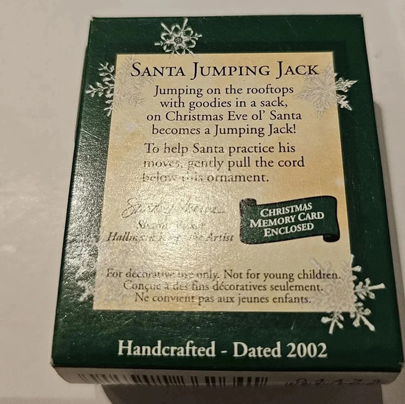 Hallmark Keepsake Miniature "Santa Jumping Jack"  2002 - Picture 4 of 6